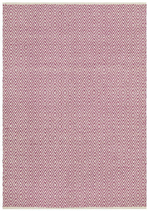 Abode Diamond Design Pink Rug