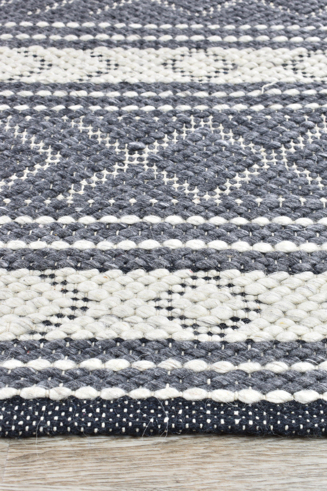 Alicia Charcoal Wool Rug