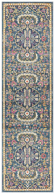 Babylon 209 Navy  Runner Rug