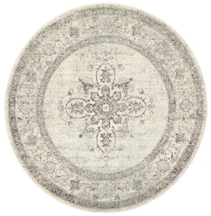 Century 977 Silver Round Rug