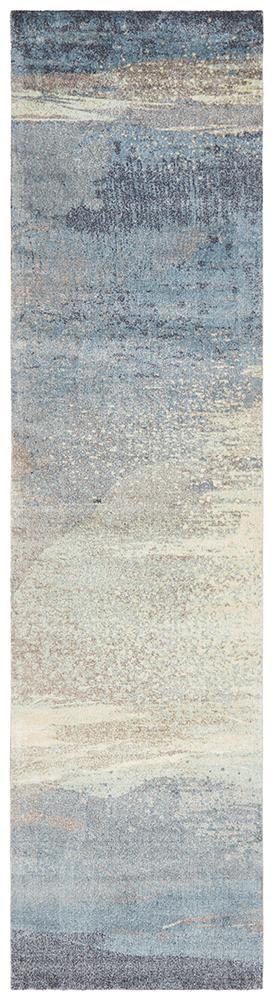 City Monet Stunning Blue Runner Rug