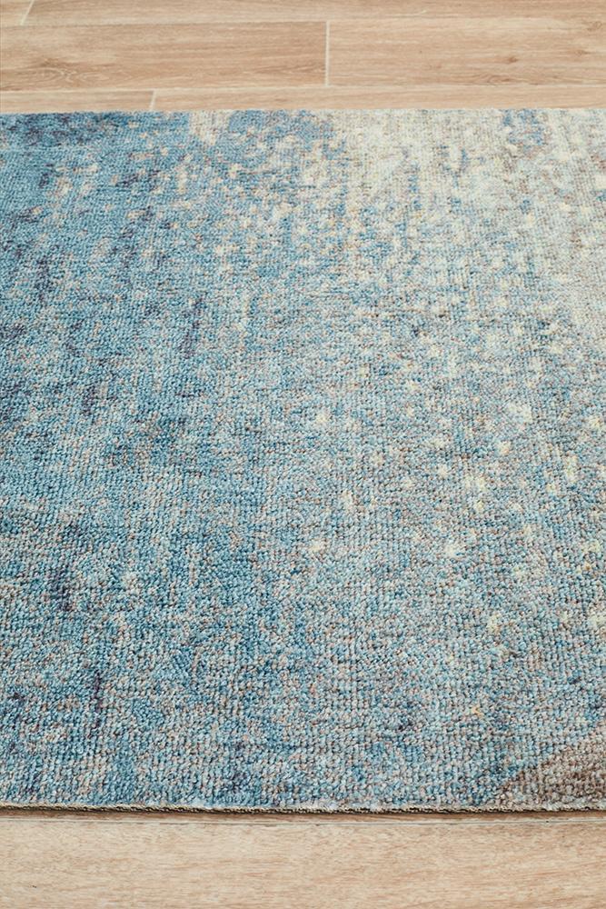 City Monet Stunning Blue Runner Rug