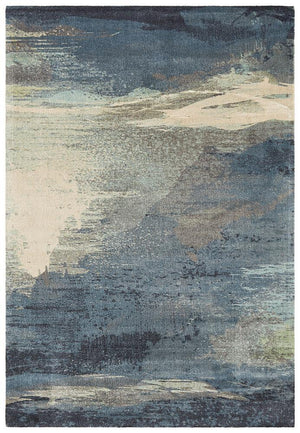 City Monet Stunning Blue Rug