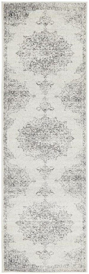 Chrome Rita Silver Runner Rug