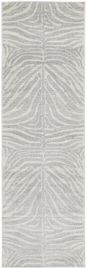 Chrome Savannah Silver Runner Rug