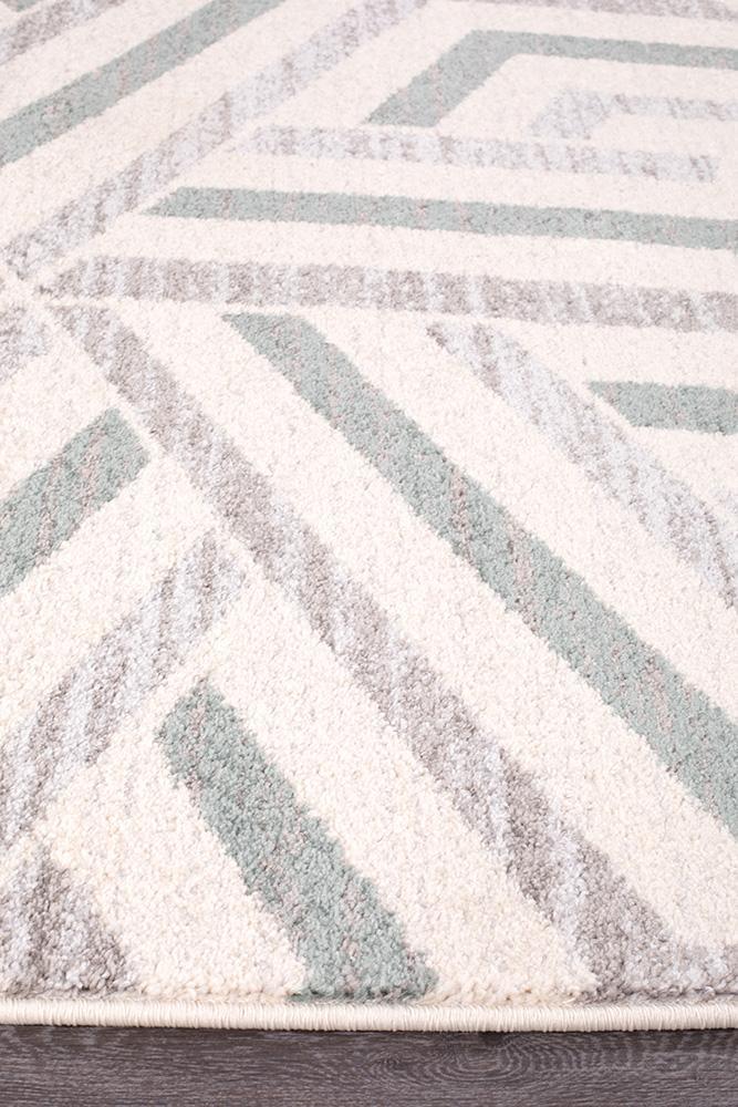 Dimensions Divinity Link Teal Modern Rug