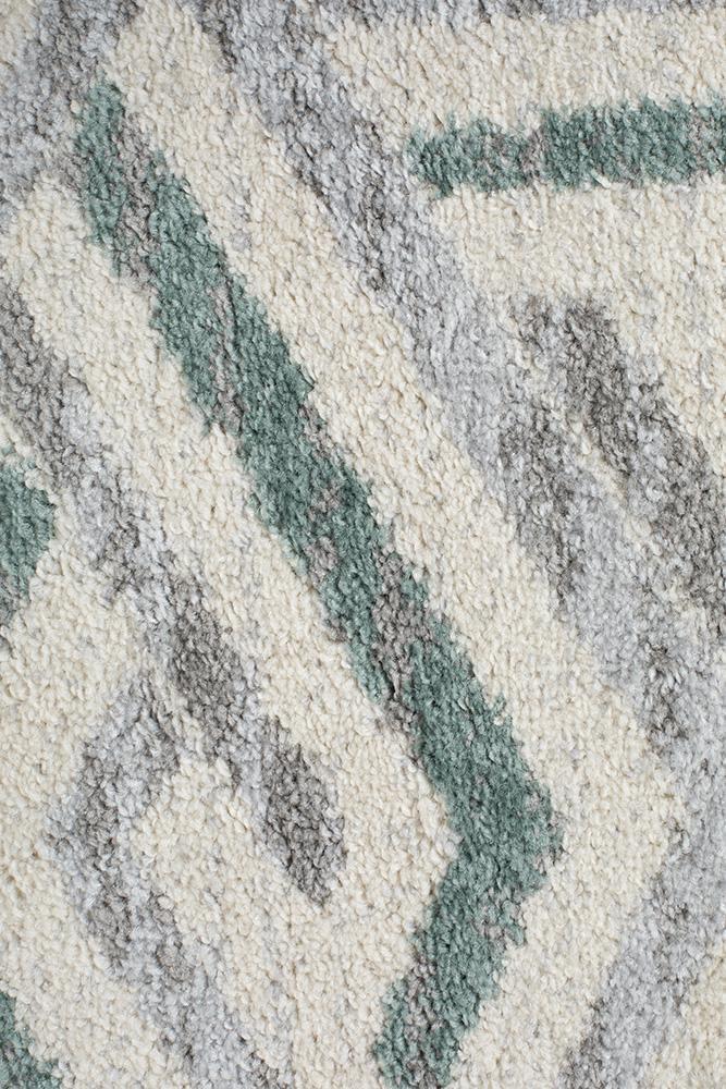 Dimensions Divinity Link Teal Modern Runner Rug