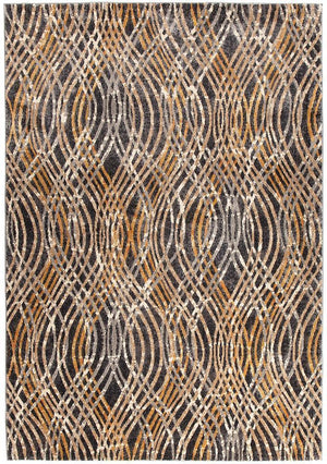 Dreamscape Flurry Modern Charcoal Rug