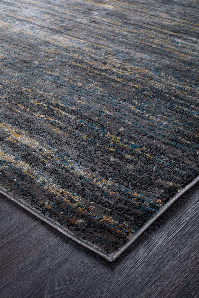 Dreamscape Distinguish Modern Slate Runner Rug