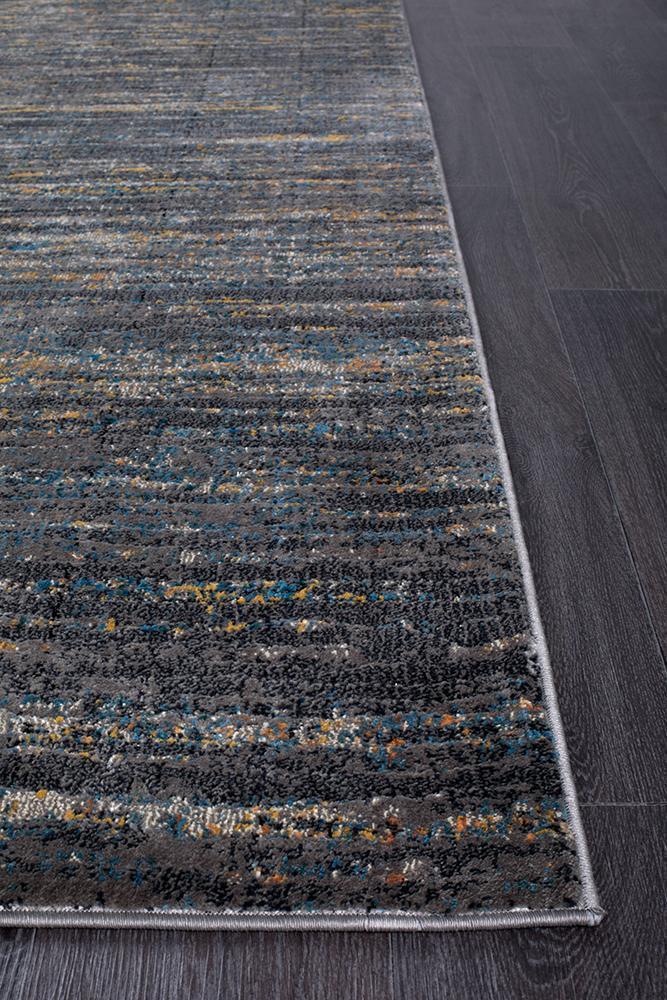 Dreamscape Distinguish Modern Slate Runner Rug