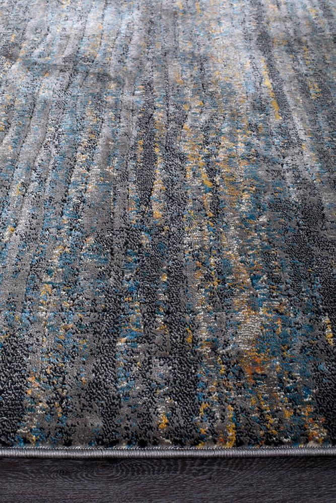 Dreamscape Distinguish Modern Slate Runner Rug