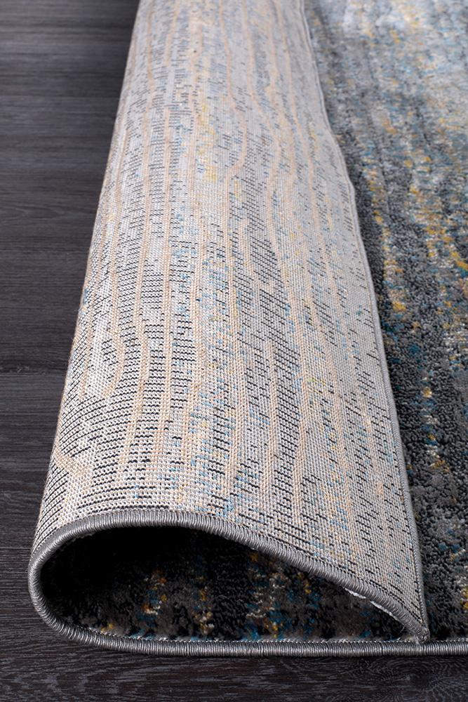 Dreamscape Distinguish Modern Slate Runner Rug