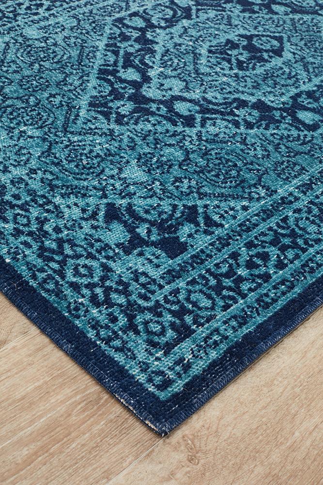 Eternal Whisper Vision Blue Runner Rug