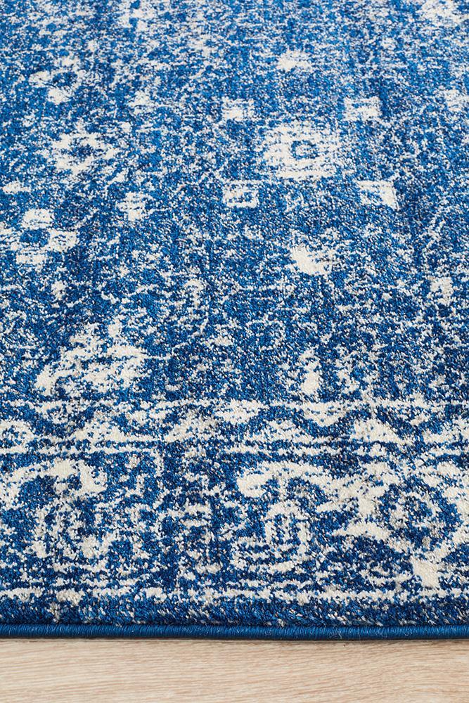 Evoke Oasis Navy Transitional Rug