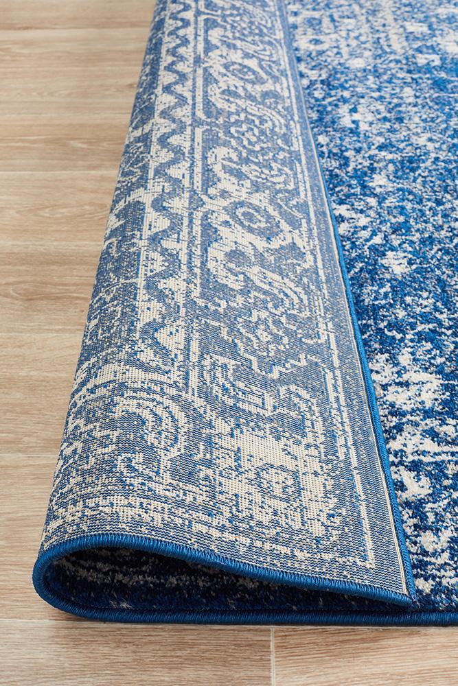 Evoke Oasis Navy Transitional Rug