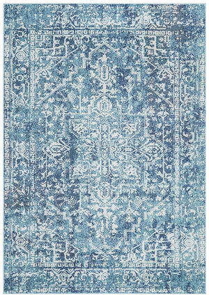 Evoke Muse Blue Transitional Rug