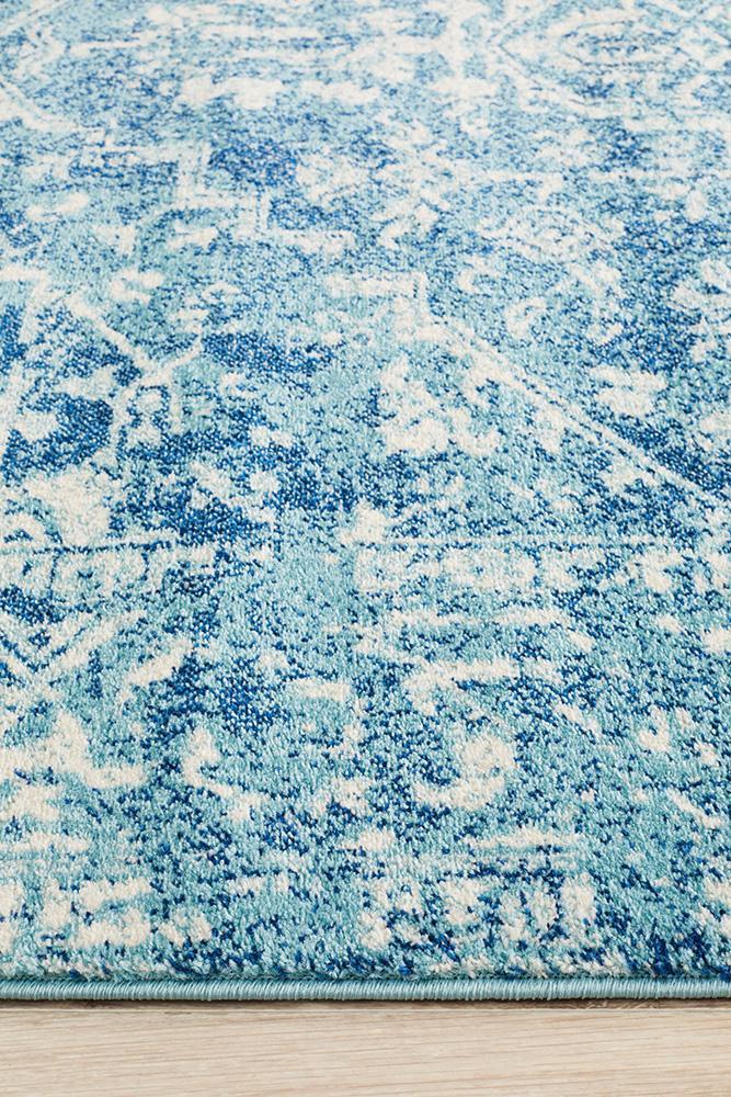 Evoke Muse Blue Transitional Rug