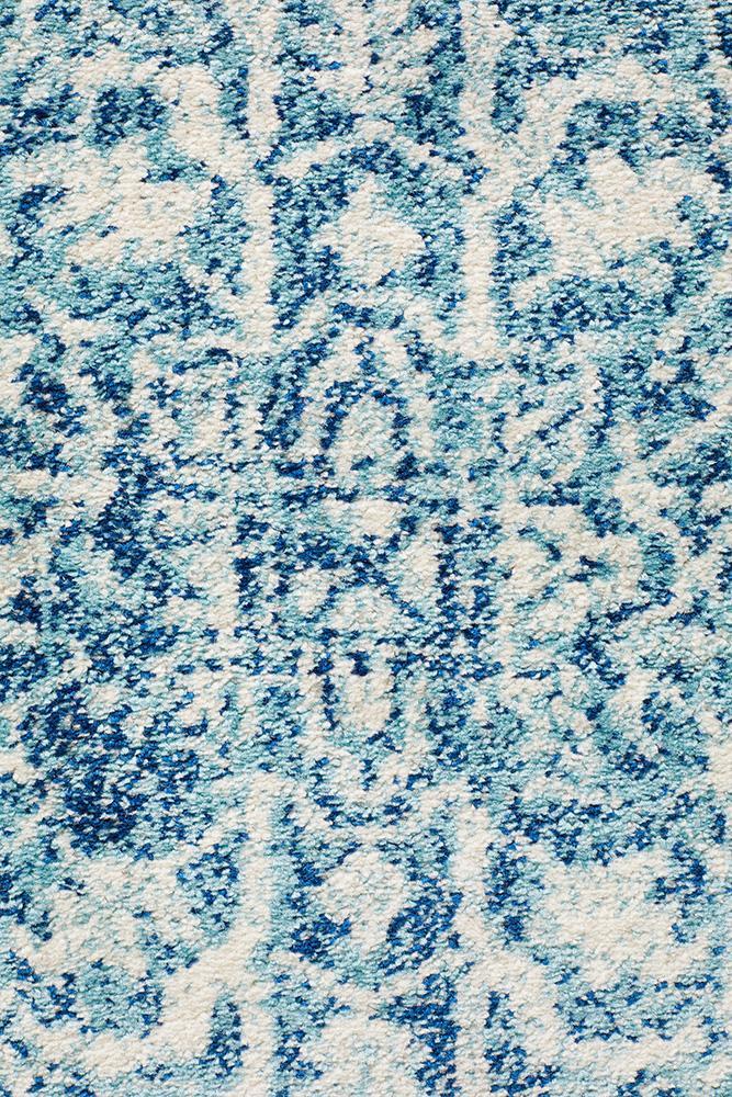 Evoke Muse Blue Transitional Rug