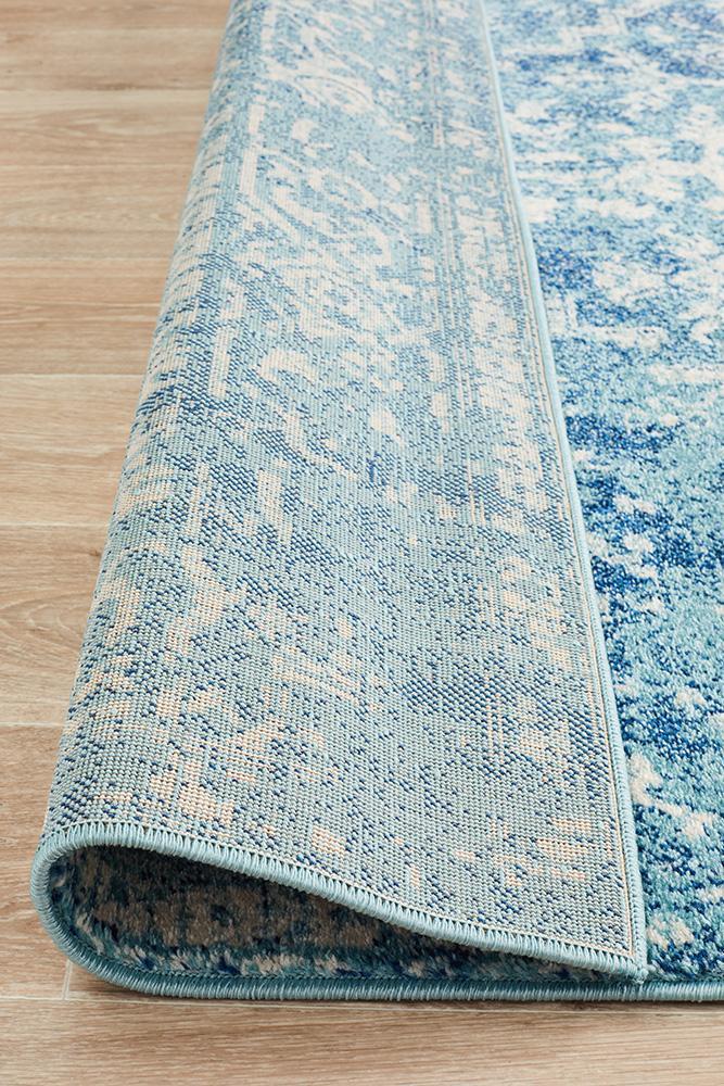 Evoke Muse Blue Transitional Rug