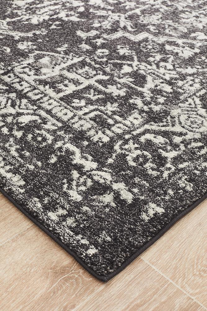 Evoke Scape Charcoal Transitional Rug