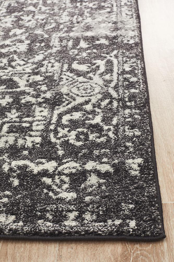 Evoke Scape Charcoal Transitional Rug