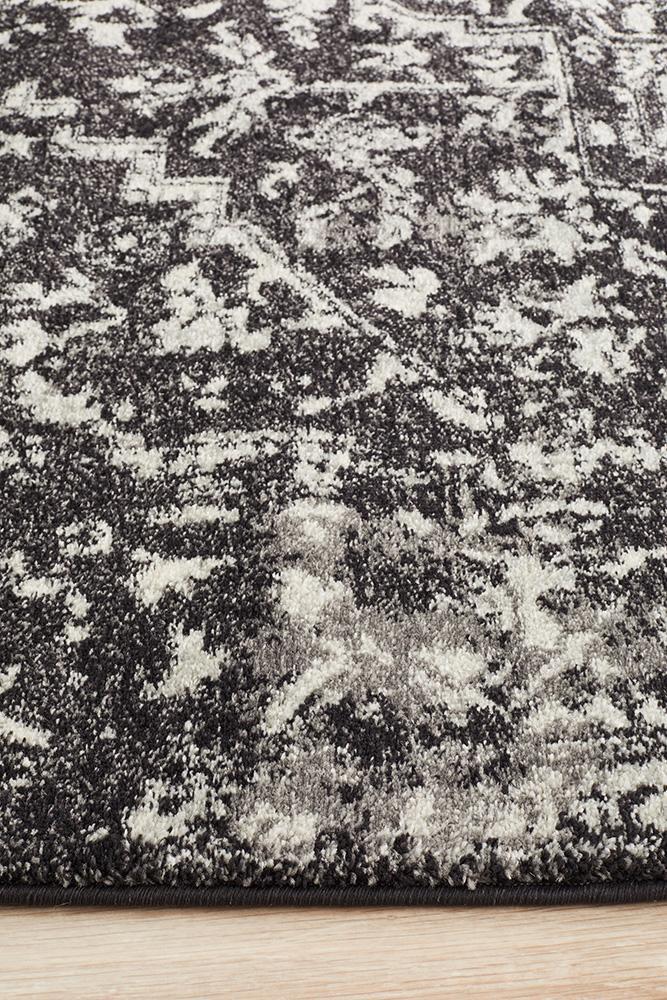 Evoke Scape Charcoal Transitional Rug