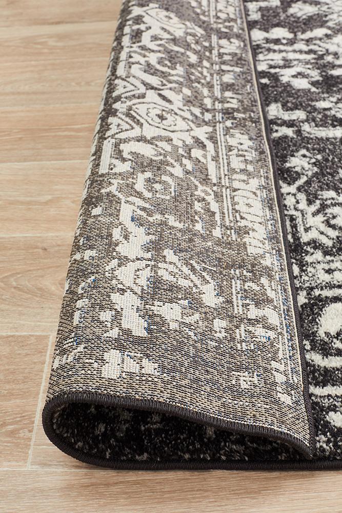 Evoke Scape Charcoal Transitional Rug