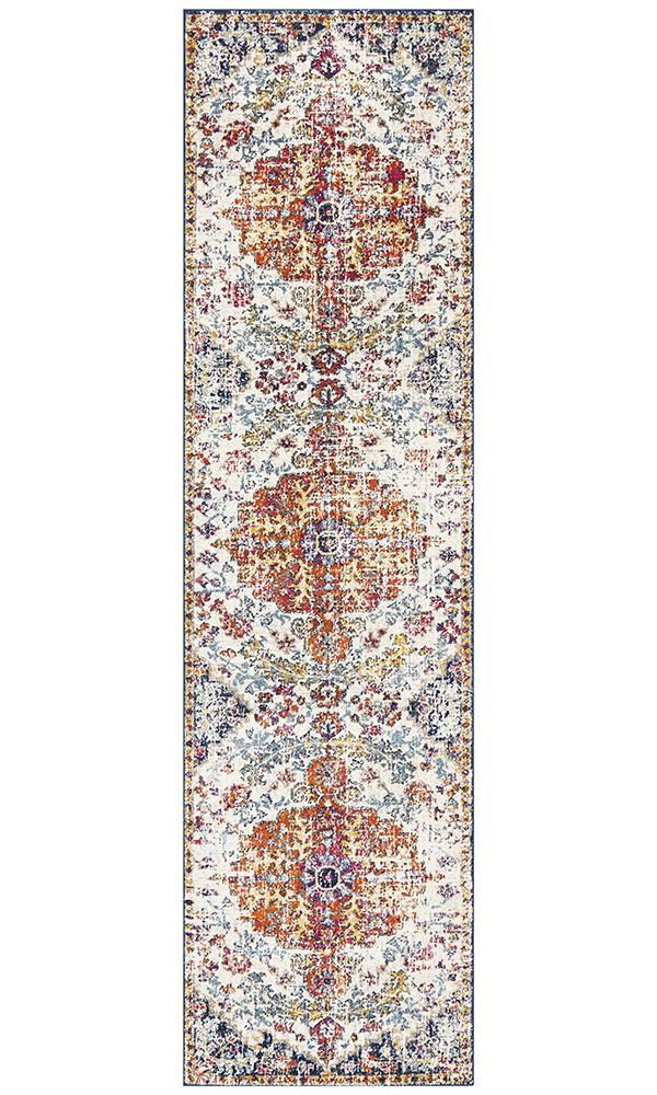Evoke Carnival White Transitional Rug