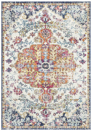 Evoke Carnival White Transitional Rug