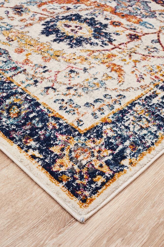 Evoke Peacock Ivory Transitional Rug