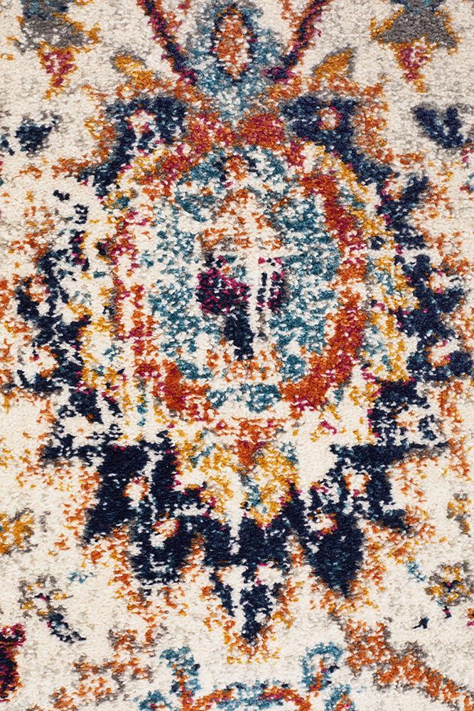Evoke Peacock Ivory Transitional Rug