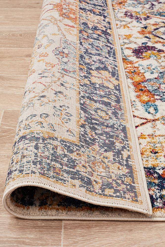 Evoke Peacock Ivory Transitional Rug