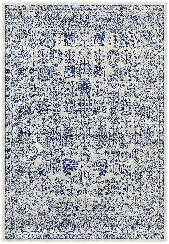 Evoke Frost Blue Transitional Rug