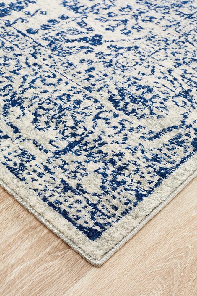Evoke Frost Blue Transitional Rug