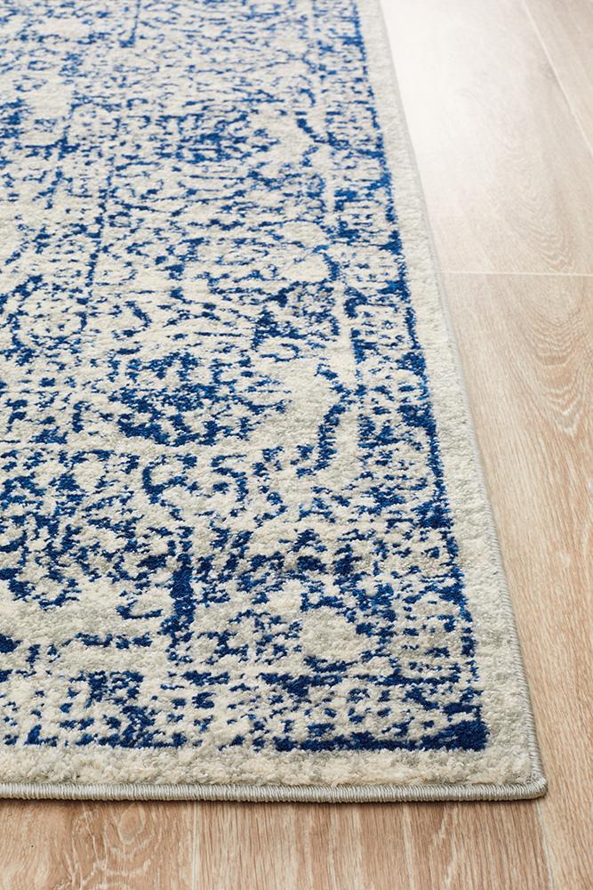 Evoke Frost Blue Transitional Rug