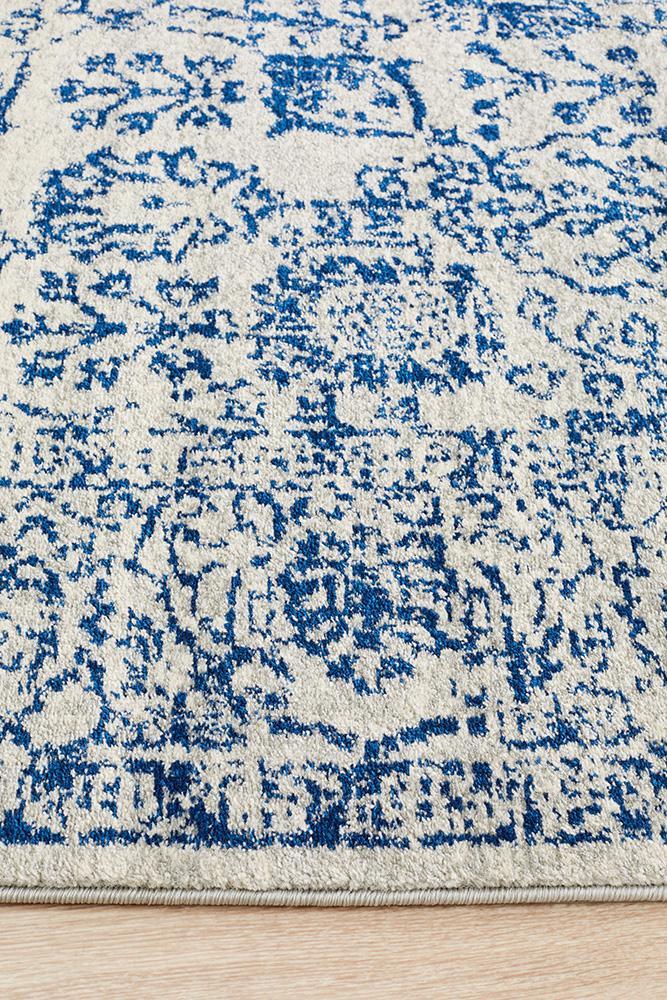 Evoke Frost Blue Transitional Rug