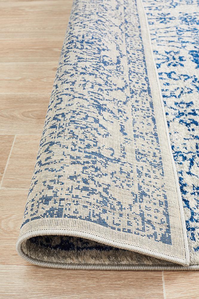 Evoke Frost Blue Transitional Rug