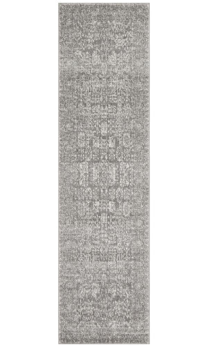 Evoke Homage Grey Transitional Runner Rug