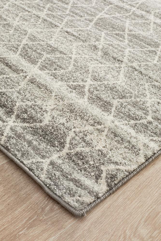 Evoke Remy Silver Transitional Runner Rug