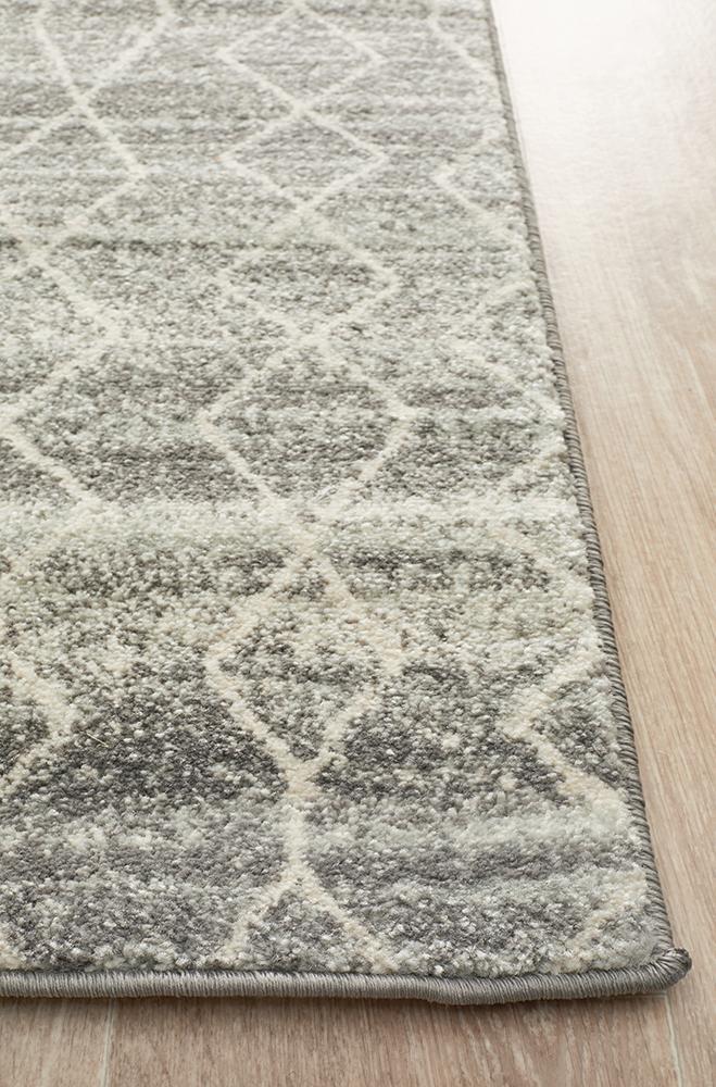 Evoke Remy Silver Transitional Runner Rug