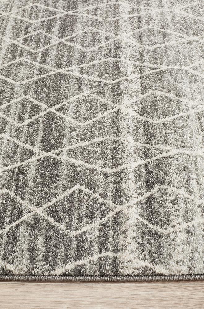 Evoke Remy Silver Transitional Runner Rug