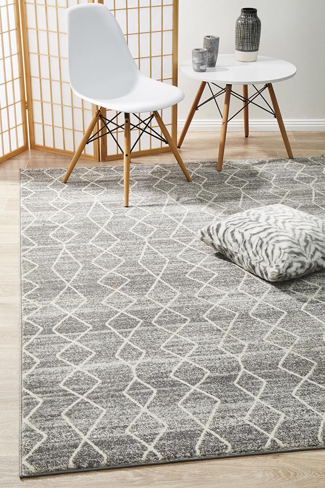 Evoke Remy Silver Transitional Rug