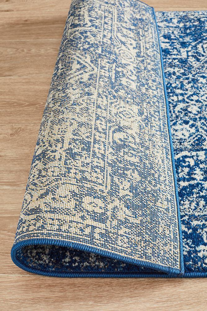 Evoke Artist Navy Transitional Runner Rug