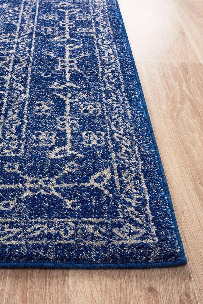 Evoke Artist Navy Transitional Rug