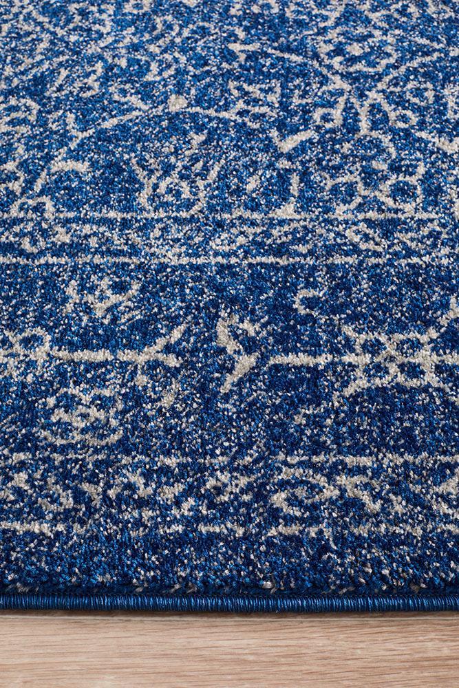 Evoke Artist Navy Transitional Rug