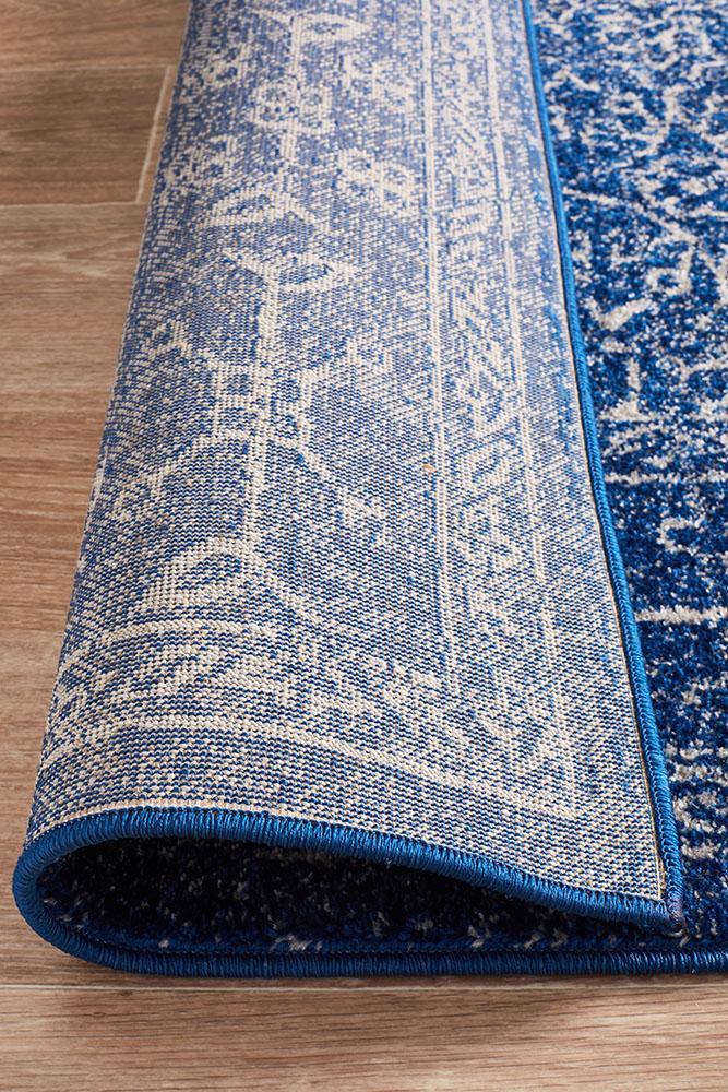 Evoke Artist Navy Transitional Rug