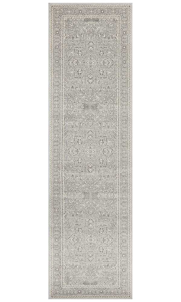 Evoke Silver Flower Transitional Rug