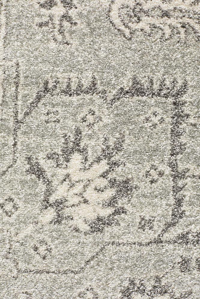 Evoke Silver Flower Transitional Rug