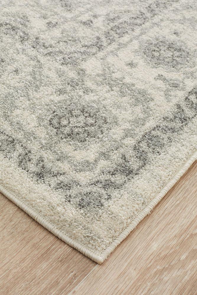 Evoke Winter White Transitional Rug