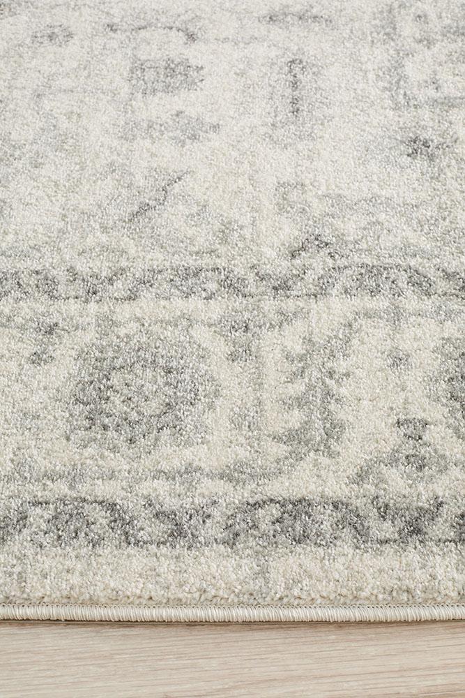 Evoke Winter White Transitional Rug